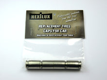 Load image into Gallery viewer, NEXILUX GENUINE Bullet Casing Valve Tire Caps for Car, Silver/Nickel, Set of 4