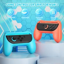 Load image into Gallery viewer, NEXILUX Controller Grip Compatible with Nintendo Joy-Con 2 Blue Orange