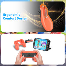Load image into Gallery viewer, NEXILUX Controller Grip Compatible with Nintendo Joy-Con 2 Blue Orange