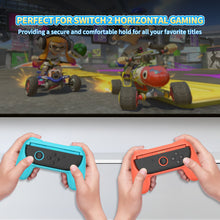 Load image into Gallery viewer, NEXILUX Controller Grip Compatible with Nintendo Joy-Con 2 Blue Orange