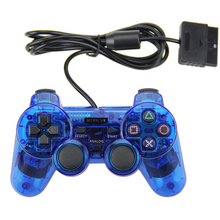 Load image into Gallery viewer, PS2 Controller Compatible with Sony Playstation 2 & Ps1 / Psone, Clear Blue