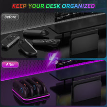 Load image into Gallery viewer, NEXiLUX RGB Quad Charging Dock compatible with Nintendo Joy-Con 2 NXL-95296 BLACK