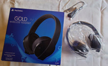 Load image into Gallery viewer, PlayStation Gold Wireless Headset Black - PlayStation 4 - Renewed
