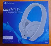 Load image into Gallery viewer, PlayStation Gold Wireless Headset White - PlayStation 4 - Renewed