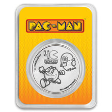 Load image into Gallery viewer, 2020 Niue 1 oz silver $2 PAC-MAN 40th Anniversary in TEP w/card art - NEW
