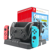 Load image into Gallery viewer, NEXILUX Game Storage and Controller Charging Stand compatible with Switch
