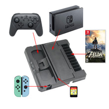 Load image into Gallery viewer, NEXILUX Game Storage and Controller Charging Stand compatible with Switch
