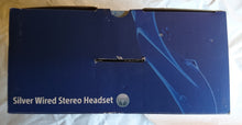 Load image into Gallery viewer, Official SONY PlayStation Silver Wired Stereo Headset - for PS3 / PS4 &amp; PS Vita - CECHYA-0087 REFURBISHED
