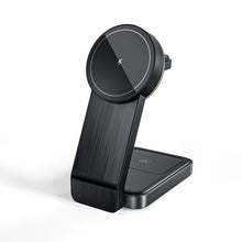 Load image into Gallery viewer, NEXILUX Space saver 4 in 1 Magnetic Wireless iPhone, Watch &amp; Airpods charger with Night Light
