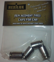 Load image into Gallery viewer, NEXILUX GENUINE Bullet Casing Valve Tire Caps for Car, Silver/Nickel, Set of 4

