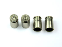 Load image into Gallery viewer, NEXILUX GENUINE Bullet Casing Valve Tire Caps for Car, Silver/Nickel, Set of 4
