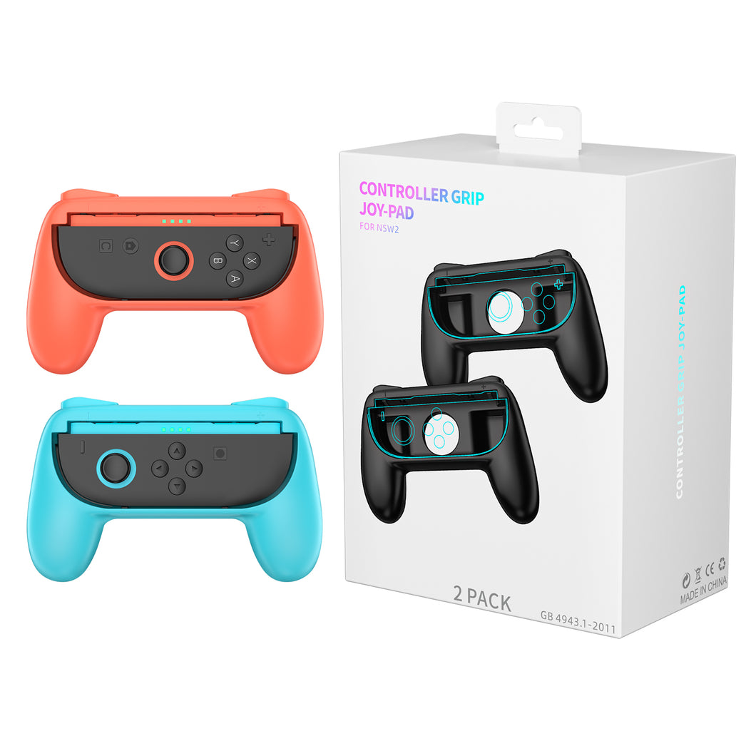 NEXILUX Controller Grip Compatible with Nintendo Joy-Con 2 Blue Orange