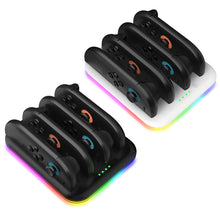Load image into Gallery viewer, NEXiLUX RGB Quad Charging Dock compatible with Nintendo Joy-Con 2 NXL-95296 BLACK
