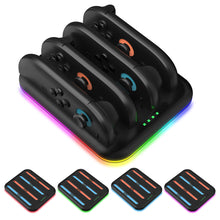 Load image into Gallery viewer, NEXiLUX RGB Quad Charging Dock compatible with Nintendo Joy-Con 2 NXL-95296 BLACK
