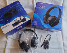 Load image into Gallery viewer, PlayStation Gold Wireless Headset Black - PlayStation 4 - Renewed
