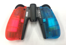Load image into Gallery viewer, NEXiLUX Motion Controllers pair with a USB Type-C Charging Cable &amp; Joy-Con Alternative compatible with Nintendo Switch - Clear Blue Red
