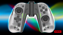 Load image into Gallery viewer, NEXiLUX Motion Controllers pair with a USB Type-C Charging Cable &amp; Joy-Con Alternative compatible with Nintendo Switch - Clear White
