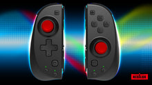 Load image into Gallery viewer, NEXiLUX Motion Controllers pair with a USB Type-C Charging Cable &amp; Joy-Con Alternative compatible with Nintendo Switch - Black
